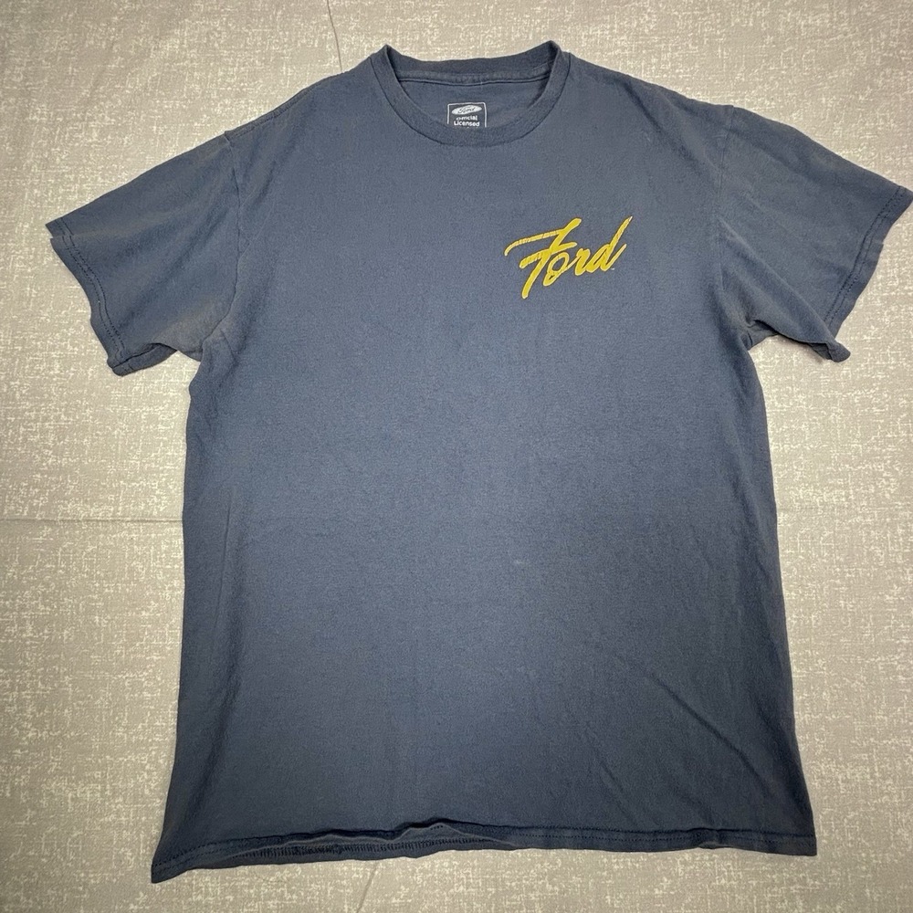 Ford 1958 Thunderbird Mens T Shirt Script Logo Cotton XL